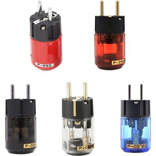 Free shipping 2pcs P-330/P-046E/P-004E/P-029E/P-037E Power Plug Female Rhodium Plated/ Gold plating Copper Connector