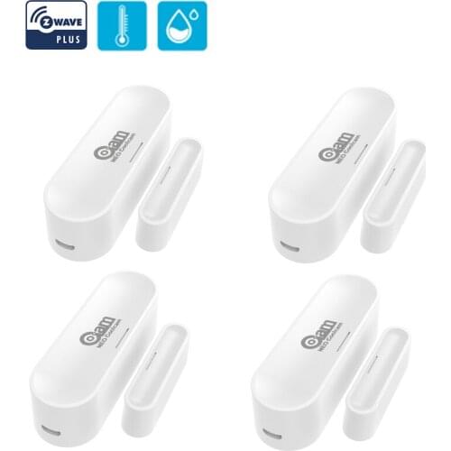 NEO Coolcam 4PCS/Lot Z-Wave USB Door Window Sensor Compatible with 700 series With Temperature and Humidity EU 868.4MHZ