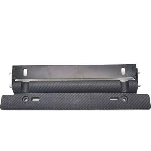 Carbon Fiber Style Adjustable Car License Plate Frame Holder Car Racing