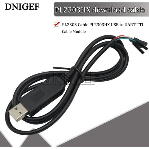DNIGEF 1PCS PL2303 Cable PL2303HX USB to UART TTL Cable Module 4p 4 Pin RS232 Converter Serial Cable