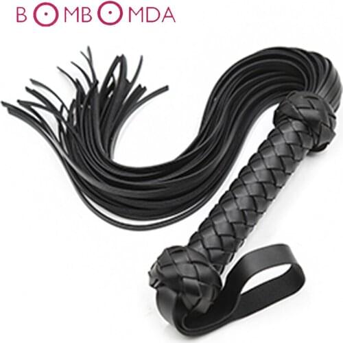 PU Leather Sex Whip Sex Toys For Women Couples Roleplay Adult Games Flogger SM Spanking Paddle Fetish Flirt Sexy Knout Bondage