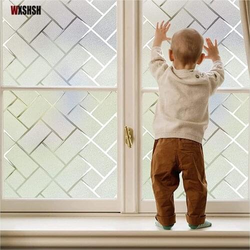 Geometry Glass Film Static Cling PVC Private Heat Control Frosted Removable Durable Drop-Shipping Explosion-Proof Window Sticker