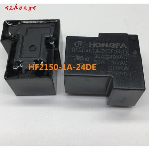HONGFA HF HF2150-1A-12DE 12VDC HF2150-1A-24DE 24VDC 4PINS 30A Power Relay