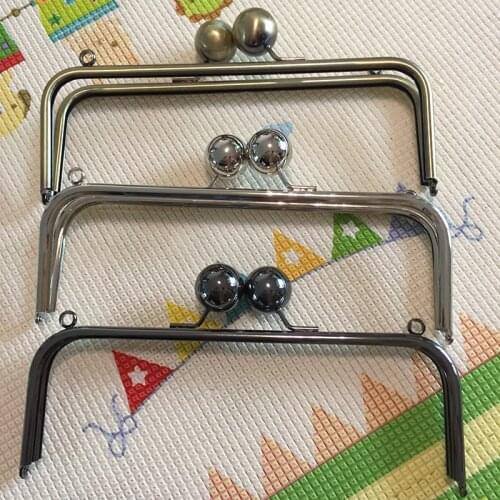 10 Inch Metal Frame Purse Bag Metal Frame Kiss Clasp Lock For Purse Making DIY Craft Squared Design Bag Clutch
