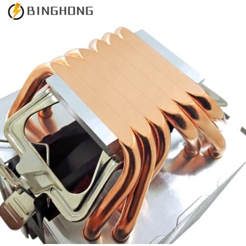 BINGHONG 6 Heat Pipes 3 Pin PWM CPU Cooler 90mm RGB PC Quiet CPU Cooling Fan Intel LGA 2011 775 1200 1150 1151 1155 AMD AM3 AM4