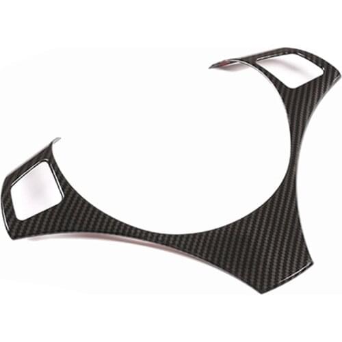 Steering Wheel Panel Switch Button Cover Carbon Fiber Trim for BMW 3 Series/E90 2005-2012,Auto Interior Accessories
