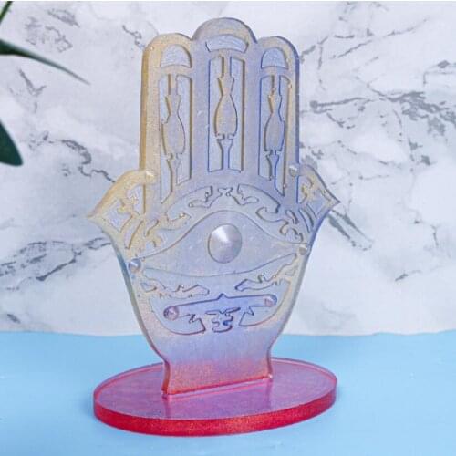 DIY Hand of Fatima Resin Mold Eye Of God Crystal Epoxy Mold Palm Palm Silicone Mold For Resin