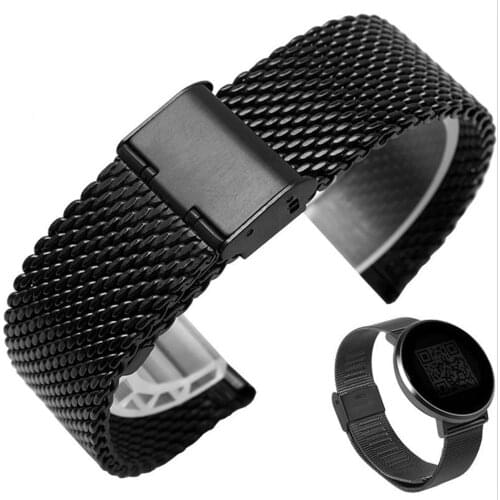 Universal Milanese Watchband Quick Release Watch Band Mesh Stainless Steel Strap Wrist Belt Bracelet WB28