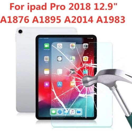 9H Tempered Glass Screen Protector For Apple iPad Pro 2018 12.9 Inch A1876 A1895 A2014 A1983 Anti Fingerprint HD Protective Film