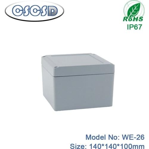 1 pcs 140*140*100mm CSCSD waterproof electrical enclosure aluminum die casting junction box waterproof distribution box