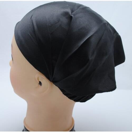 100% Satin Smooth Fashion Head Wrap Head Band Keep Hair Style- Solid color