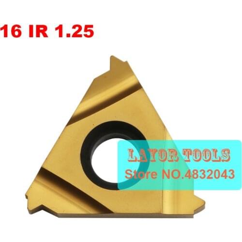 16 IR 1.25 ISO,Indexable Tungsten Carbide Threading Lathe Inserts for Threaded Lathe Holder,thread turning tool holders
