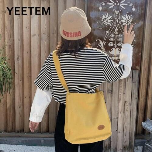 2020 Shopping Bags Canvas Women Shoulder Bags Environmental Shopping Bag Female Tote Package Crossbody Bags Casual Handbag