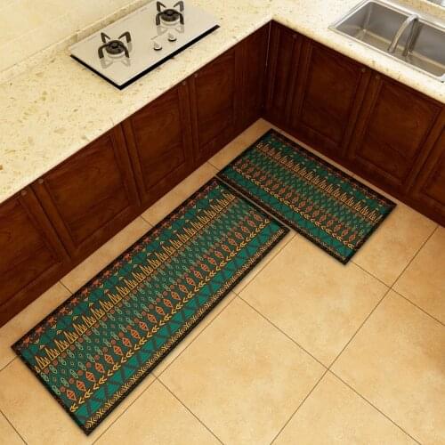 American Retro Long Kitchen Mat Floor Mat Home Entrance Doormat Tapete Bath Carpet Absorbent Kitchen Rug Living Room Floor Mats