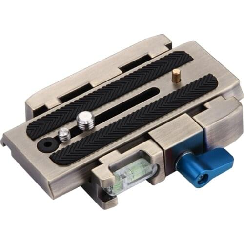 Camera Quick Release Plate Clamp 1/4'' Screw Tripod Monopod Quick Release Adapter 3/8'' Screw For Manfrotto 501 503HDV 7M1W Q5