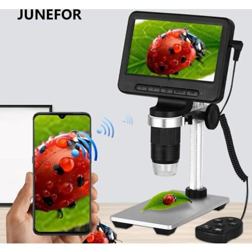 JUNEFOR MS2 Digital Microscope 1000X USB Microscopes HD Continuous Amplification Magnifier for Soldering Electronic Magnifier