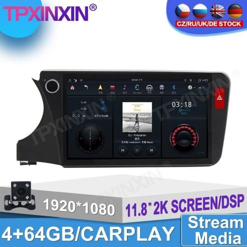 For Honda City 2015 2016 2017-2020 Car Android 360 HD Auto Surround View Camera Car Multimedia Player Stereo Radio GPS Navigtion