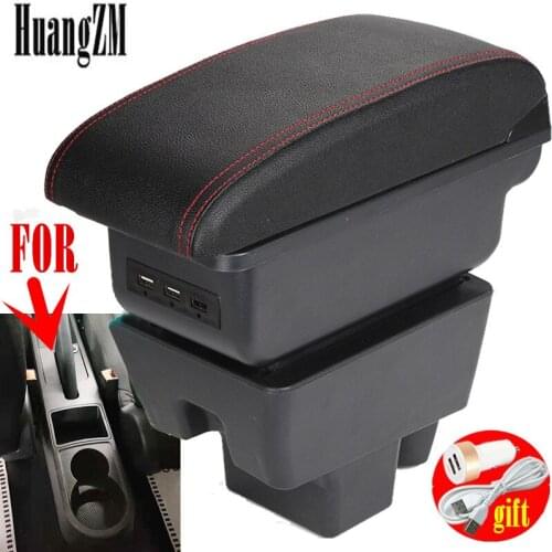 For Skoda RAPID Armrest Rapid Retrofit parts dedicated Car Armrest box Center Storage box car accessories Interior with 3USB