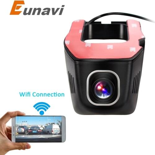 Eunavi Car DVR DVRs Registrator Dash Camera Cam Digital Video Recorder Camcorder 1080P Night Version 96655 IMX 322 WiFi