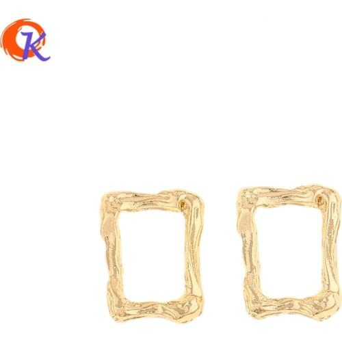 Cordial Design 100Pcs 14*18mm Jewelry Accessories/Hand Made/Earrings Connectors/DIY Jewelry Making/Square Shape/Earring Findings