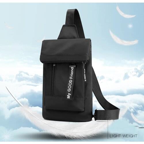 IKE MARTI New Small Chest Bag Men Water-Repellent Shoulder Messenger Bag Male Oxford Outdoor Leisure Cross Body Bag for Men