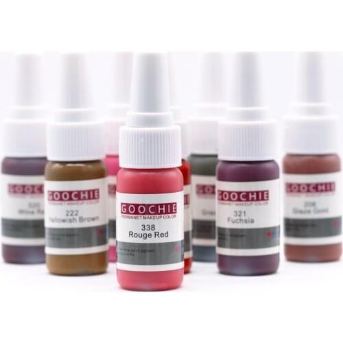Goochie Permanent Makeup Colors Eyebrows Hair Strokes Pigments