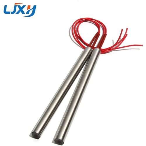 LJXH 2PCS 18mm 180~300mm AC110V/220V/380V Single-End Heating Tube 810/900/990/1150/1400W Cartridge Heater SUS Resistance Element