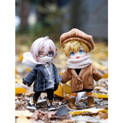 Molly Fashion winter coat doll coat doll coat + versatile hat 2 doll suit doll dress new style 12 points BJD GSC plain body