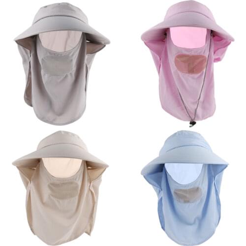 Unisex Sun Floppy Hat Outdoor Anti-UV Hiking Visor Hat Cap Folding Beach Hat