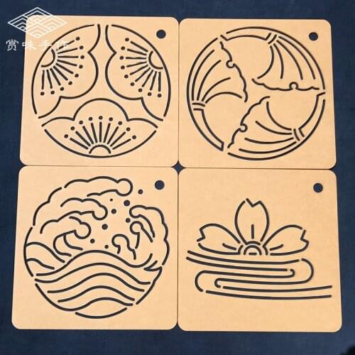 Embroidery kit patchwork Hand account sewing Drawing tools Quilting ruler Acrylic Sashiko design mould Template