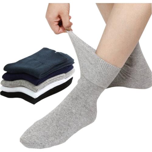 Diabetic Socks Prevent Varicose Veins Socks for Diabetes Hypertensive Patients Bamboo Cotton Material 4pcs/lot 0063