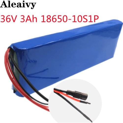 2021 new 36V battery 10S1P 3Ah 42V 3200mah 18650 lithium ion battery pack ebike electric car bicycle scooter 20A BMS 500W