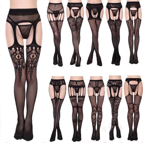 Newly Women Stockings Lace Thigh-Highs Stockings Garter Belt Suspender Set Women Sexy Pantyhose Sexy Garter Belt
