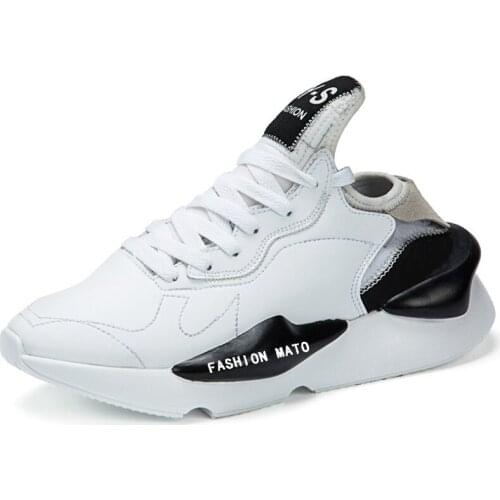 New Arrival Men Shoes PU Leather Platform Sneakers Fashion Woman Casual Shoe 2019 Autumn Comfortable Lightweight Lovers Footwear