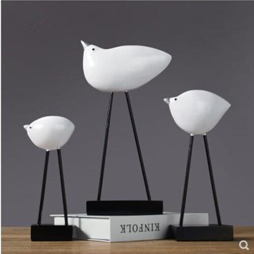 Nordic home decorations, creative seabird crafts ornaments, home study office desktop furnishings, learning gifts