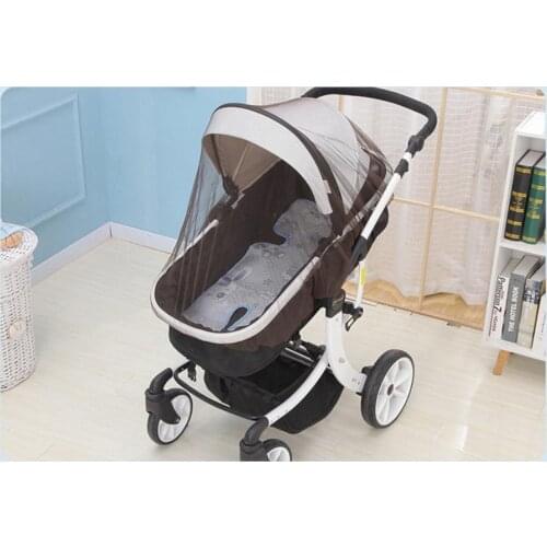500pcs Baby Stroller Crip Netting Toddler Pushchair Mosquito Insect Net Safe Mesh Outdoor Baby Care Full Cover Netting