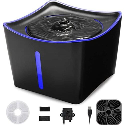 3L Pet Water Fountain For Cats Feeder Dogs Drinker Dog Drinking Kitten Water Bowl Puppy Automatic Water Dispenser With Adapter