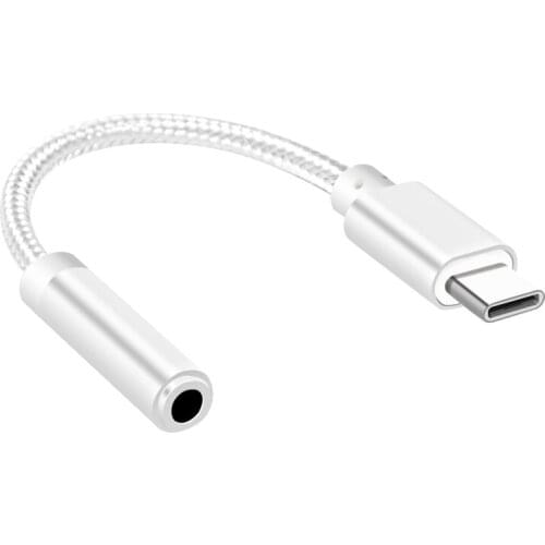 USB Type C To 3.5mm Earphone Headphone Cable Adapter USB-C To 3.5mm Jack Aux Cable For Letv 2 2pro Max2 Pro 3 Xiaomi 6 Converter