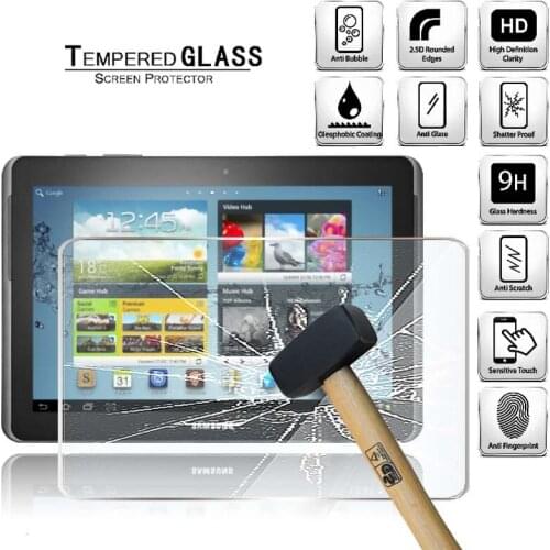 Tablet Tempered Glass Screen Protector Cover for Samsung Galaxy Note 10.1 LTE N8020 Full Coverage Explosion-Proof Screen