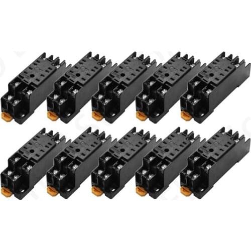 10pcs Lot 10 Mini Relay Socket Base PYF08A For H3Y-2 timer relay MY2NJ