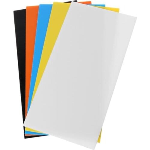 10X20cm Plexiglass Board Colored Acrylic Sheet DIY Toy Accessories Model Making