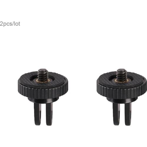 2pcs Go pro Accessories Tripod Selfie Stick Mount Adapter For GoPro 9 8 7 6 5 4 YI 4K Sj4000 Sj7 H8 H9 DJI OSMO Action Camera