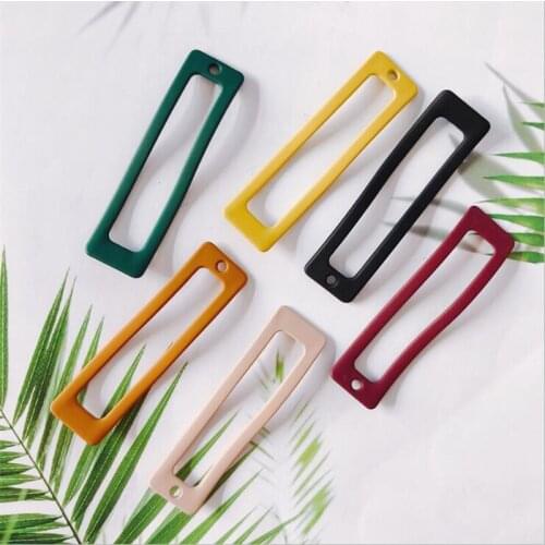 20pcs/lot New Retro Creative Irregular Rectangle Charms Connectors for Diy Fashion Earrings Alloy Pendant Jewelry Accessories