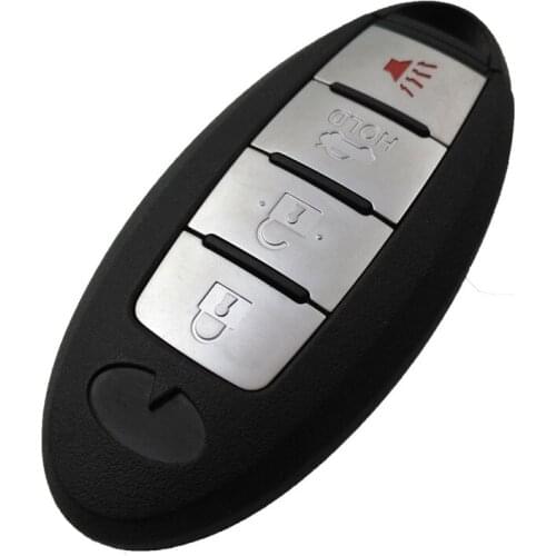4 Buttons Smart Remote Control Key Shell Case For Infiniti Without Side Groove Fob Key Cover (Old Models)