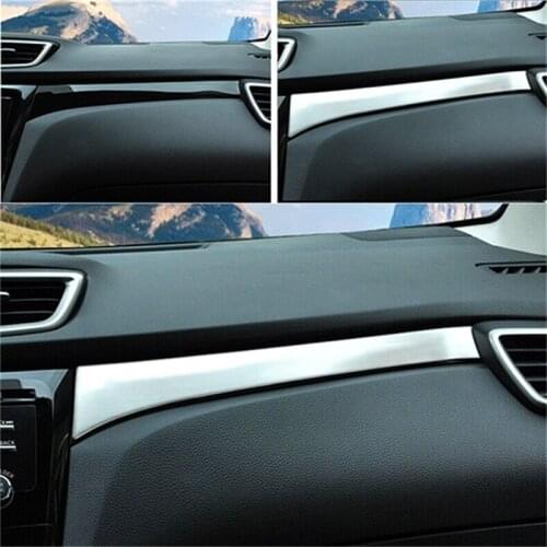 ABAIWAI Car Chrome Interior 3D Sticker For Nissan Qashqai Accessories Auto Styling Frame Auto Stickers Car-Covers 2014-2016