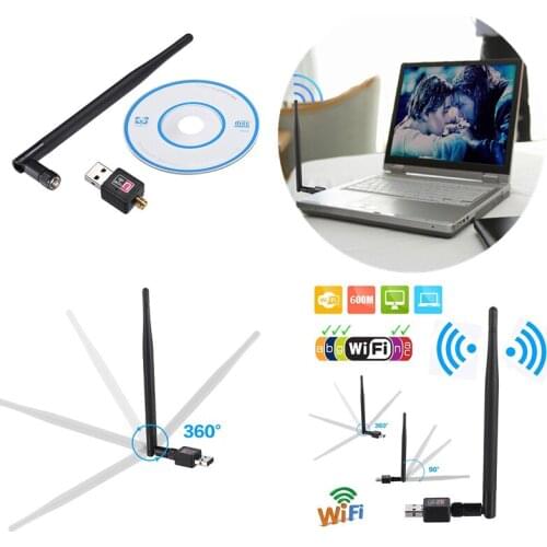 Wifi USB Wireless Adapter 600/900mbps 802.11b/g/n USB Ethernet Adapter Network Card wi-fi Receiver For Windows Mac PC