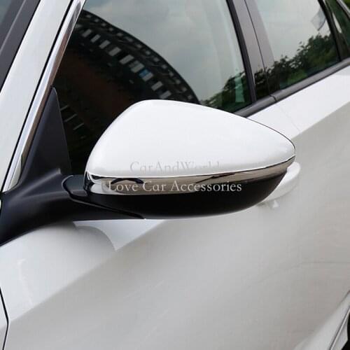 For Honda Accord 10th 2018-2020 Exterior Moulding Side Door Rear View Mirror Anti-scratch strip Trims Cover ABS Car Accessories