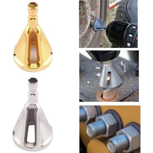 Deburring External Chamfer Tool CR12MOV Remove Burr Tools Hexagonal Six-slot Three-slot Chamfering Tool for Metal Drilling Tool