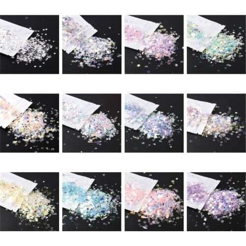 Crystal Epoxy Resin Mold Filling Filler DIY Nail Art Stickers Decoration Mixed PET Glitter Sequins