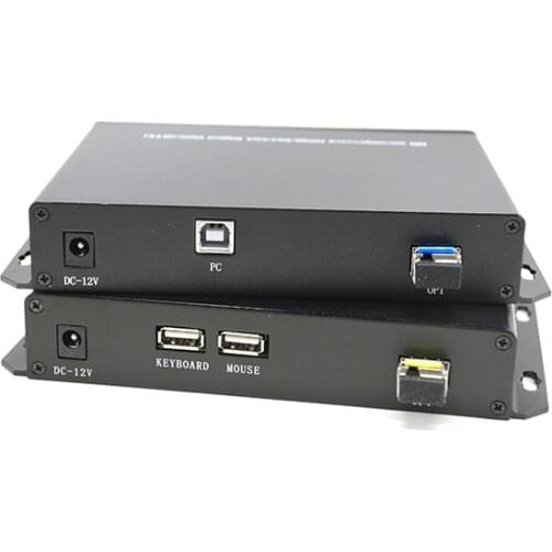 50m 4k Kvm Extender Kvm Switch Over Cat6 For Pc Cctv Dvr Touch Screen Usb2.0*4 Mouse No Latency